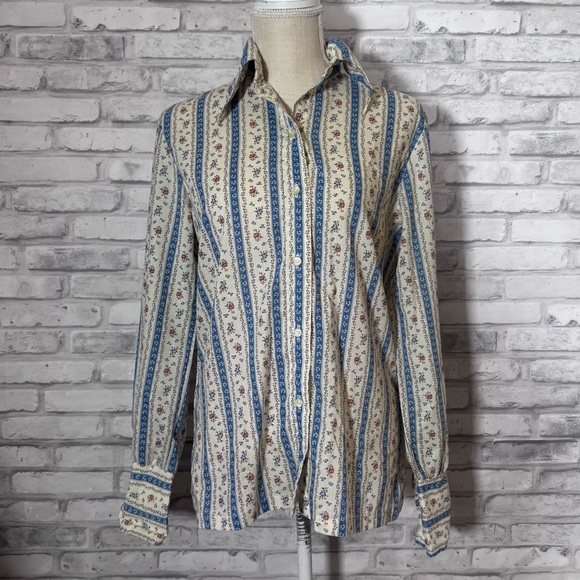 Ship'n Shore Floral Blouse - Picture 1 of 9